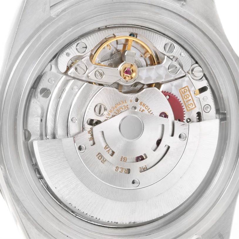 This image shows the inner mechanical components and movement of a Rolex GMT-Master 16710 Men's Stainless Steel Black Dial 16710 Men's Stainless Steel Black Dial watch.