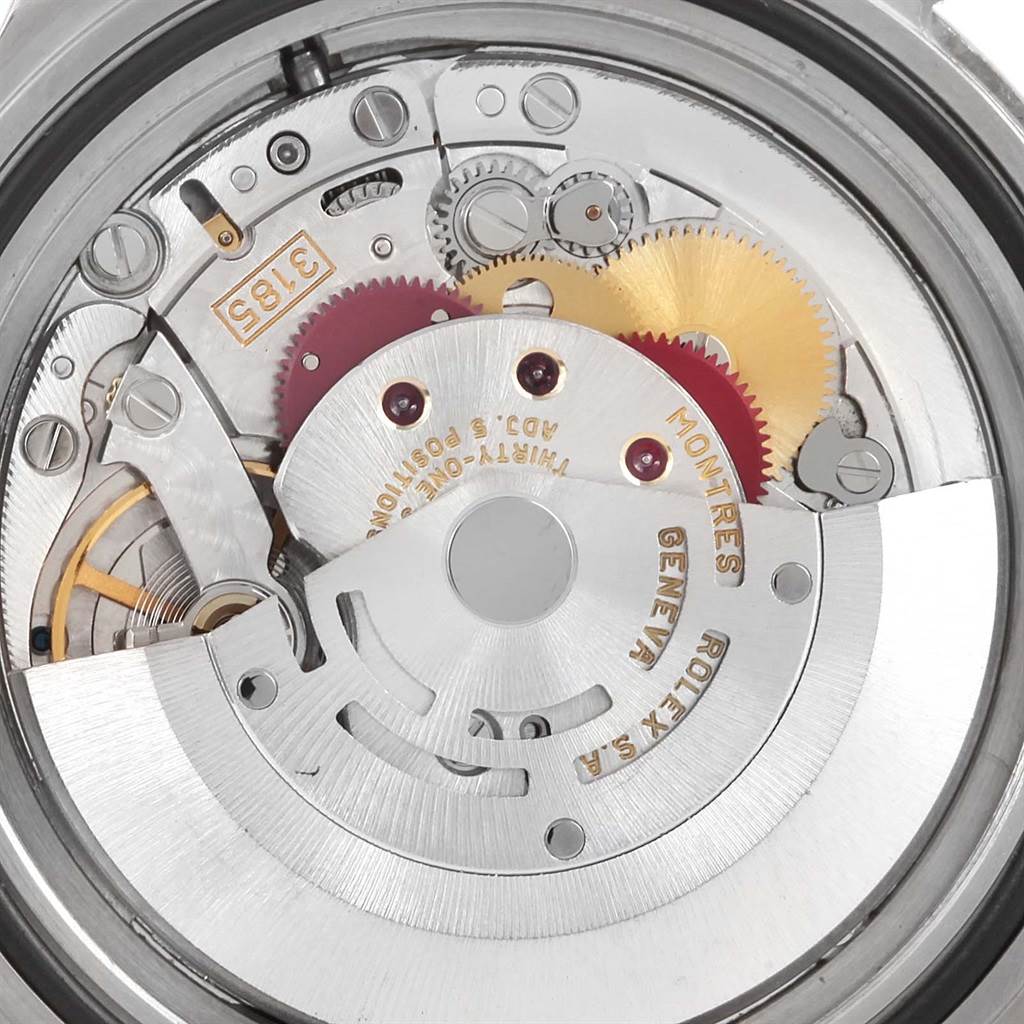 This image shows the movement mechanism of a Rolex GMT-Master 16710 Men's Stainless Steel Black Dial 16710 Men's Stainless Steel Black Dial watch.