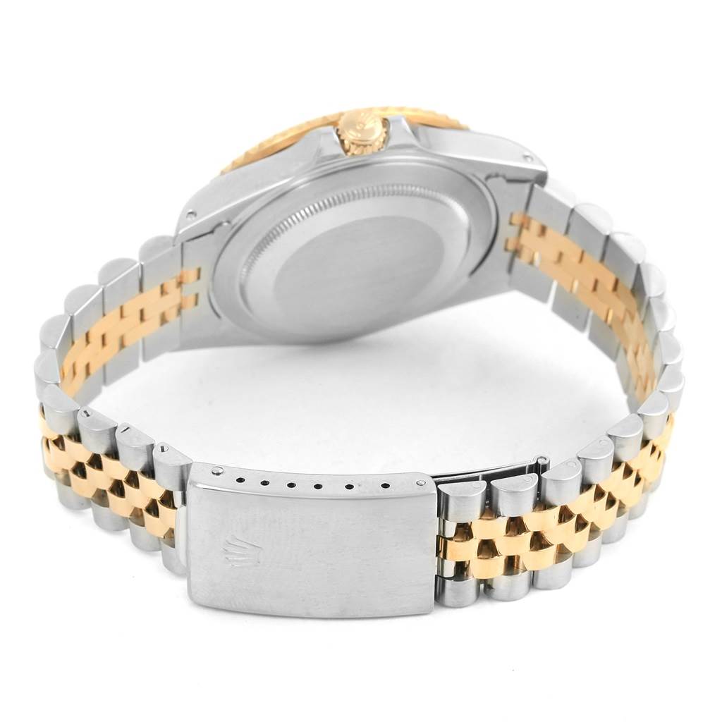 This image shows the back view and bracelet of the Rolex GMT-Master 16713 Men's Stainless Steel Black Dial 16713 Men's Stainless Steel Black Dial watch.