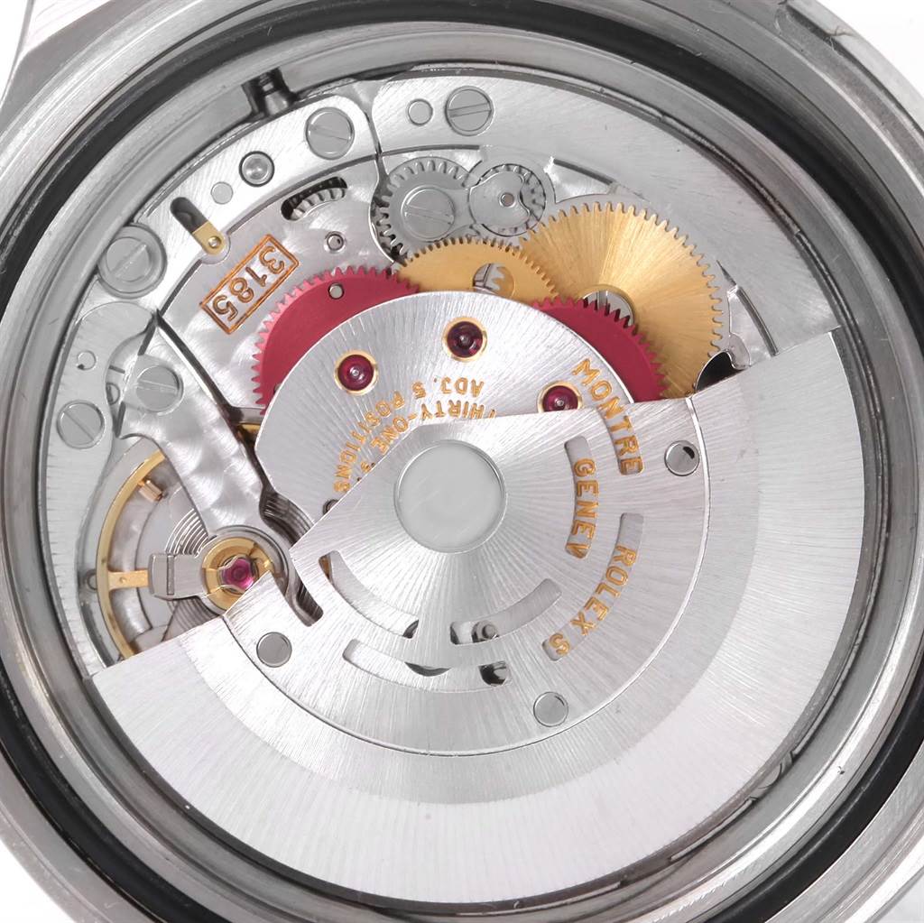 This image shows the internal movement parts of a Rolex GMT-Master 16710 Men's Stainless Steel Black Dial 16710 Men's Stainless Steel Black Dial watch.