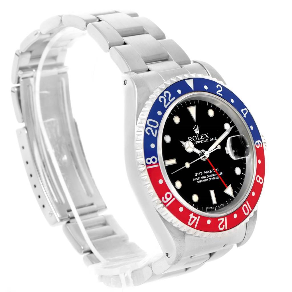 Rolex Gmt Master Red Blue Pepsi Bezel Stainless Steel Mens Watch 16700 Swisswatchexpo 7303