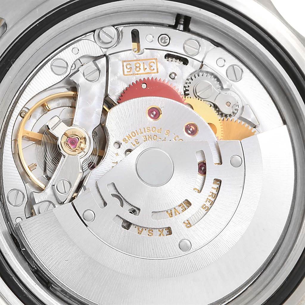 This image shows the internal movement mechanism of a Rolex GMT-Master 16713 Men's Stainless Steel Black Dial 16713 Men's Stainless Steel Black Dial watch, viewed from the back.