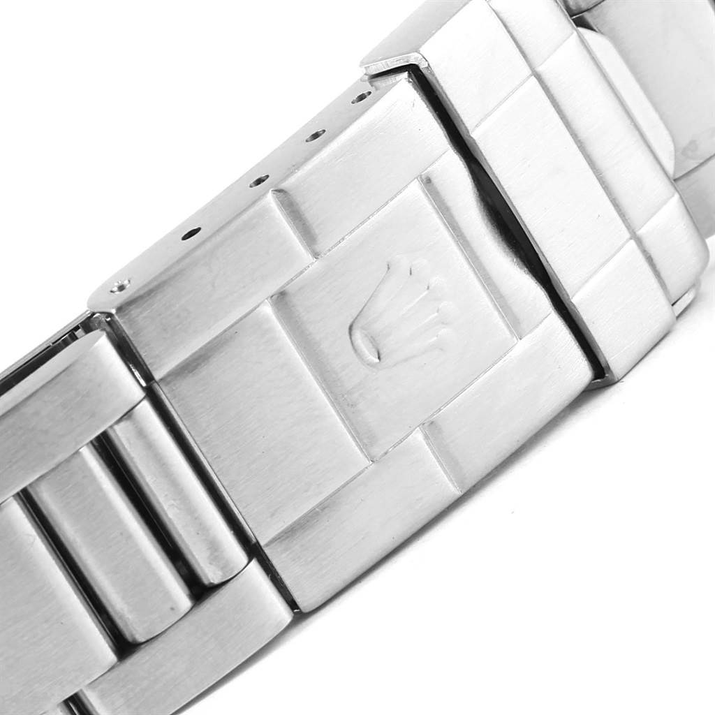 This image shows a close-up of the clasp and bracelet of a Rolex GMT-Master 16700 Men's Stainless Steel Black Dial 16700 Men's Stainless Steel Black Dial watch.