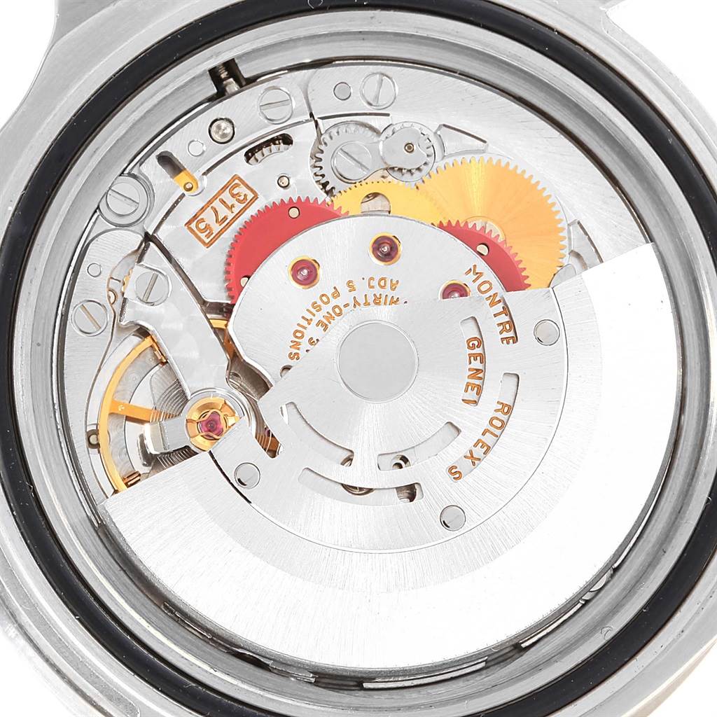 This image shows the inner mechanical movement of a Rolex GMT-Master 16700 Men's Stainless Steel Black Dial 16700 Men's Stainless Steel Black Dial watch, viewed from the back without its caseback.