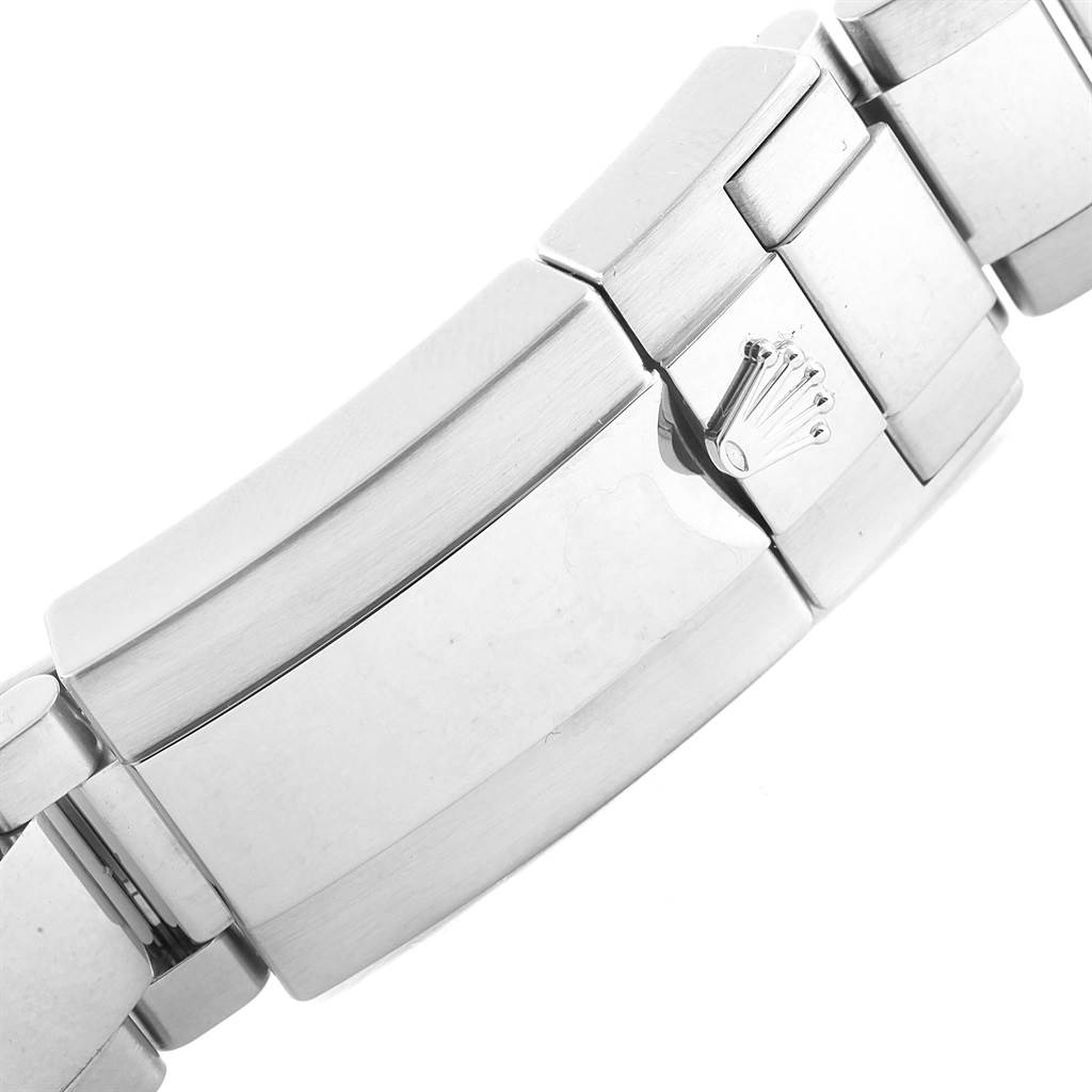 This image shows the clasp and part of the bracelet for a Rolex GMT-Master 116710 Men's Stainless Steel Black Dial 116710 Men's Stainless Steel Black Dial watch.