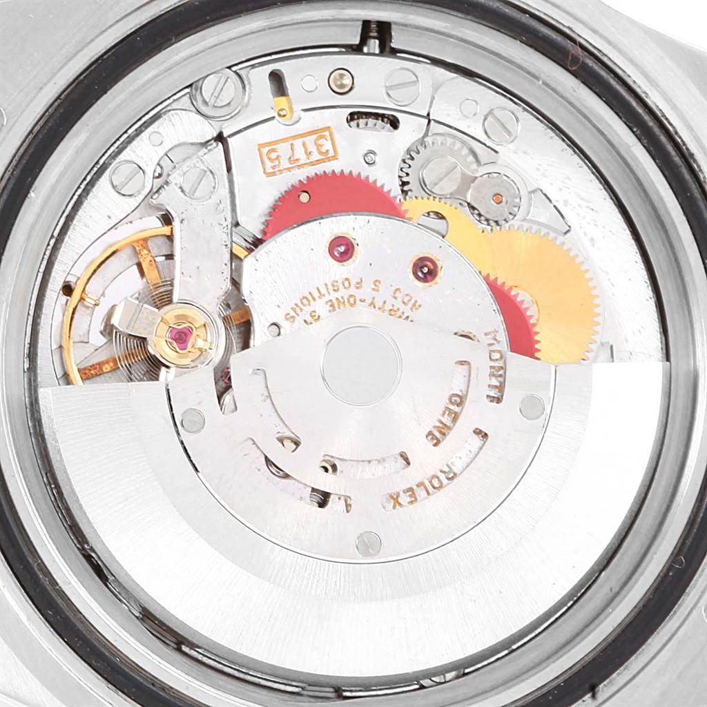 The image shows the internal movement mechanism of the Rolex GMT-Master 16700 Men's Stainless Steel Black Dial 16700 Men's Stainless Steel Black Dial watch viewed from the back.