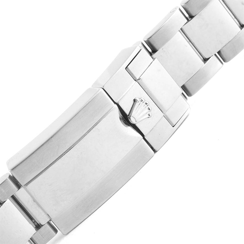 The image shows the clasp and part of the bracelet of the Rolex GMT-Master 116710 Men's Stainless Steel Black Dial 116710 Men's Stainless Steel Black Dial watch, viewed from a close-up angle.