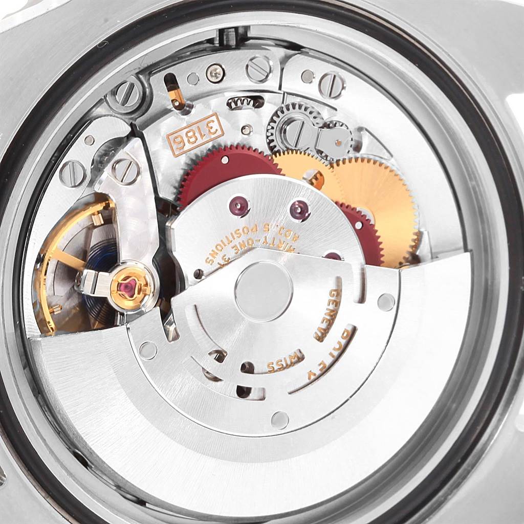 The image shows the internal movement mechanism of a Rolex GMT-Master 116710 Men's Stainless Steel Black Dial 116710 Men's Stainless Steel Black Dial watch, viewed from the back.