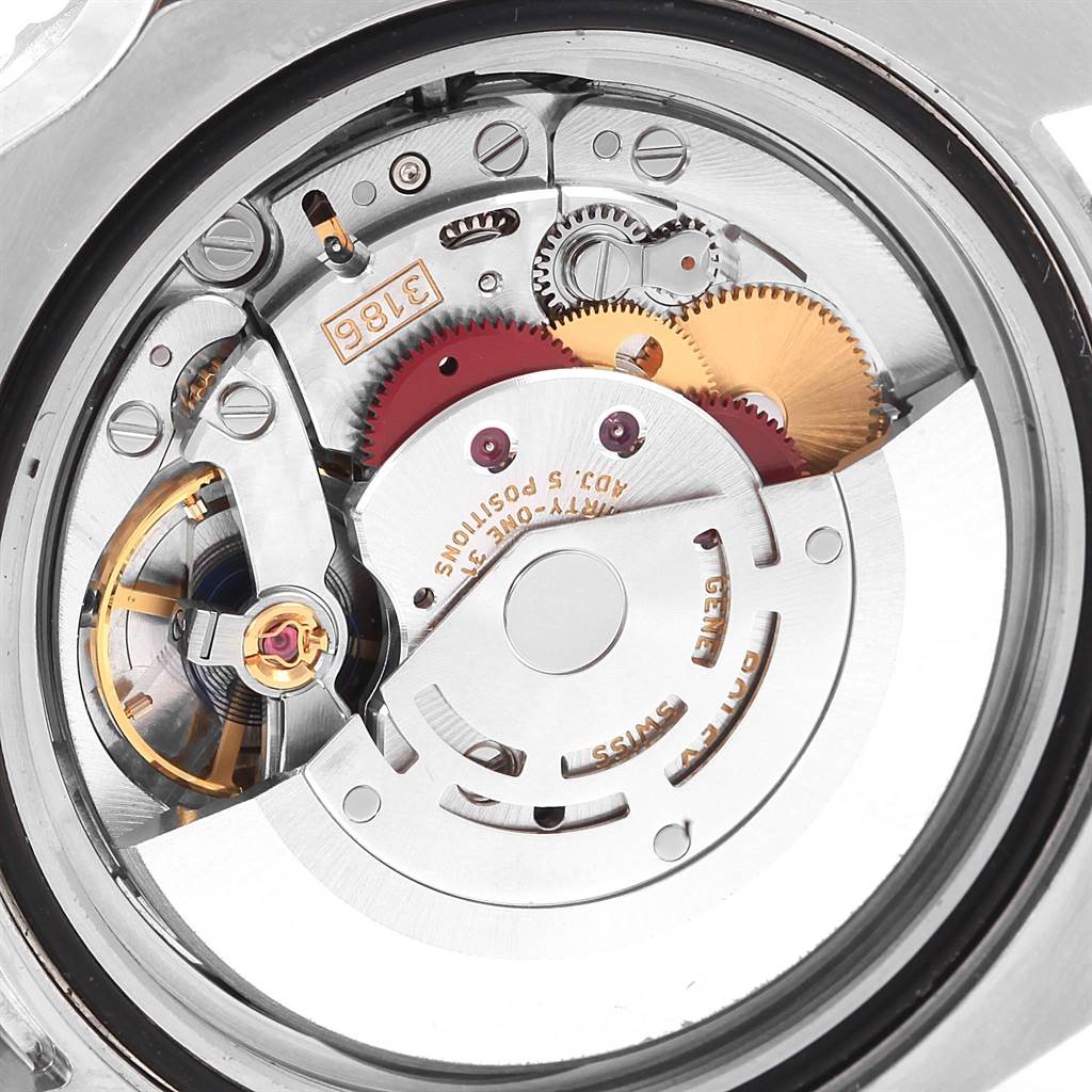 This image shows the internal movement mechanism of the Rolex GMT-Master 116710 Men's Stainless Steel Black Dial 116710 Men's Stainless Steel Black Dial watch, viewed from the back.