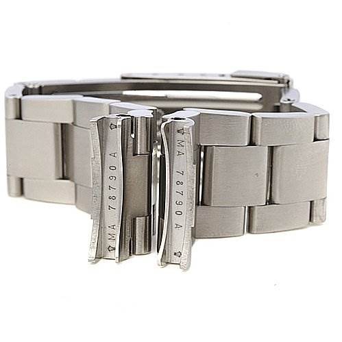 The image shows a metal bracelet for a Rolex GMT-Master 16710 Men's Stainless Steel Black Dial 16710 Men's Stainless Steel Black Dial watch, focused on its clasp and links.