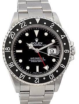 Photo of Rolex Gmt Master Ii Mens Ss 16710 "f" Serial