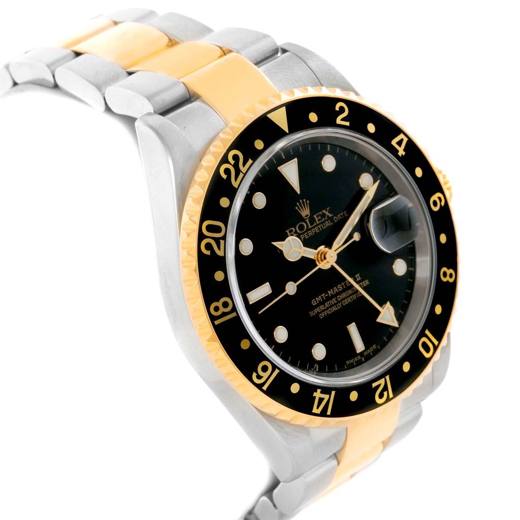 gmt master ii gold and steel