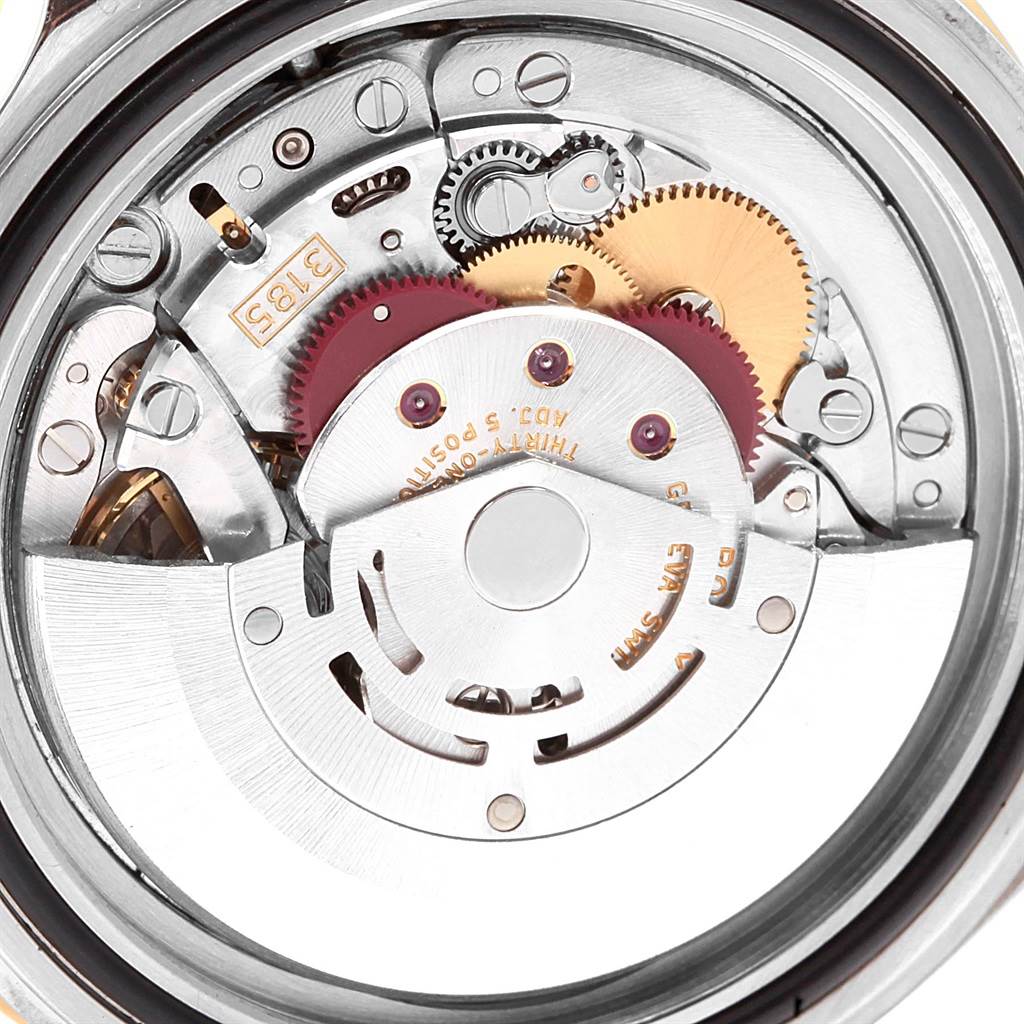 This image shows the internal mechanical movement of a Rolex GMT-Master 16713 Men's Stainless Steel Black Dial 16713 Men's Stainless Steel Black Dial watch, viewed from the back.