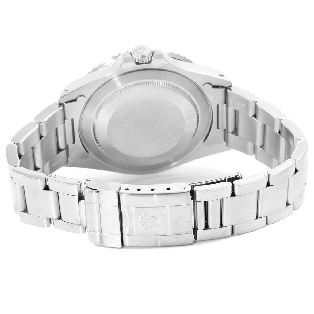 The image shows the back and the bracelet of a Rolex GMT-Master 16700 Men's Stainless Steel Black Dial 16700 Men's Stainless Steel Black Dial watch.