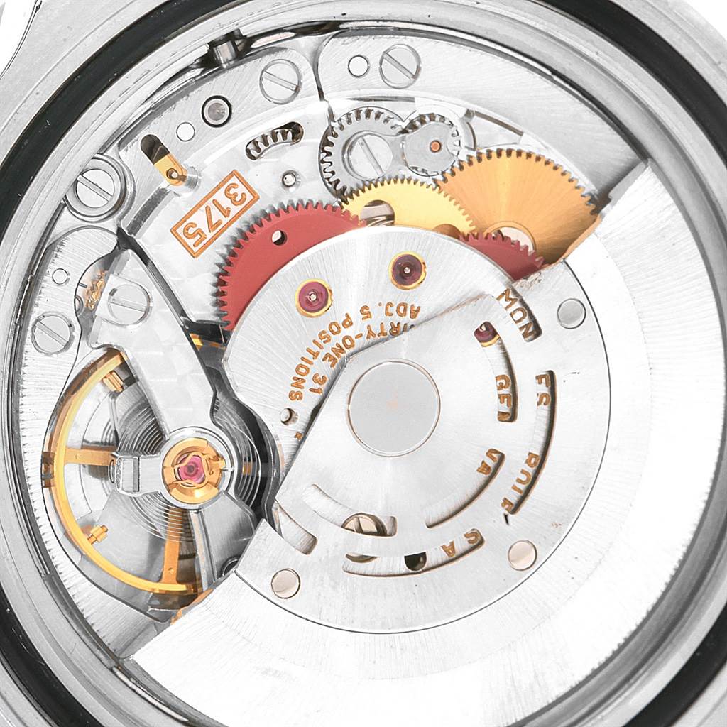This image shows the intricate internal mechanism of a Rolex GMT-Master 16700 Men's Stainless Steel Black Dial 16700 Men's Stainless Steel Black Dial watch, viewed from the back.