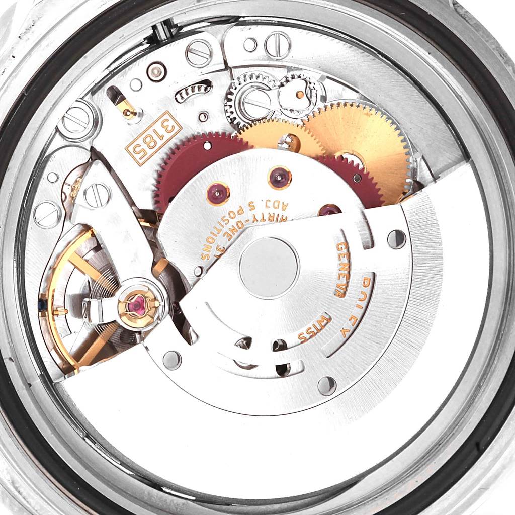 This image shows the movement and internal mechanics of a Rolex GMT-Master 16710 Men's Stainless Steel Black Dial 16710 Men's Stainless Steel Black Dial watch.