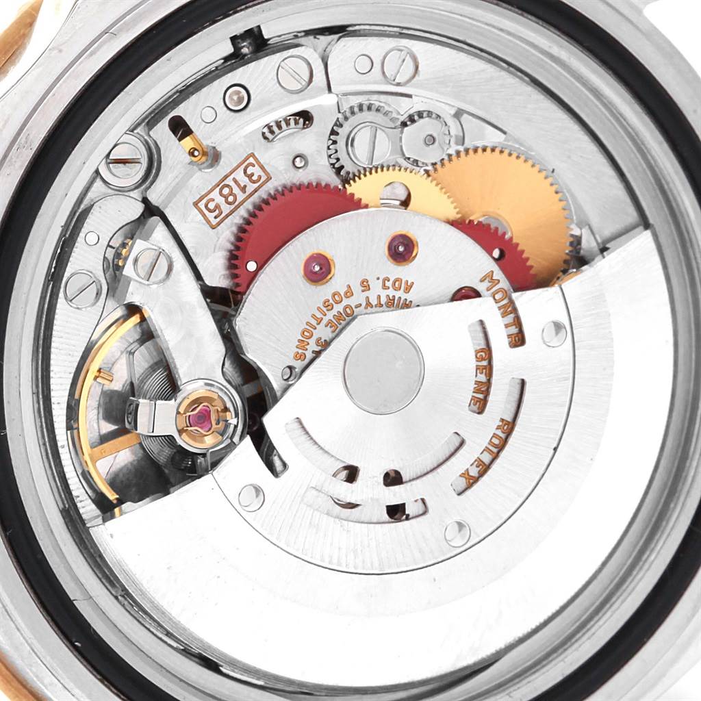 This image shows the movement and internal mechanism of a Rolex GMT-Master 16713 Men's Stainless Steel Grey Dial 16713 Men's Stainless Steel Grey Dial watch.