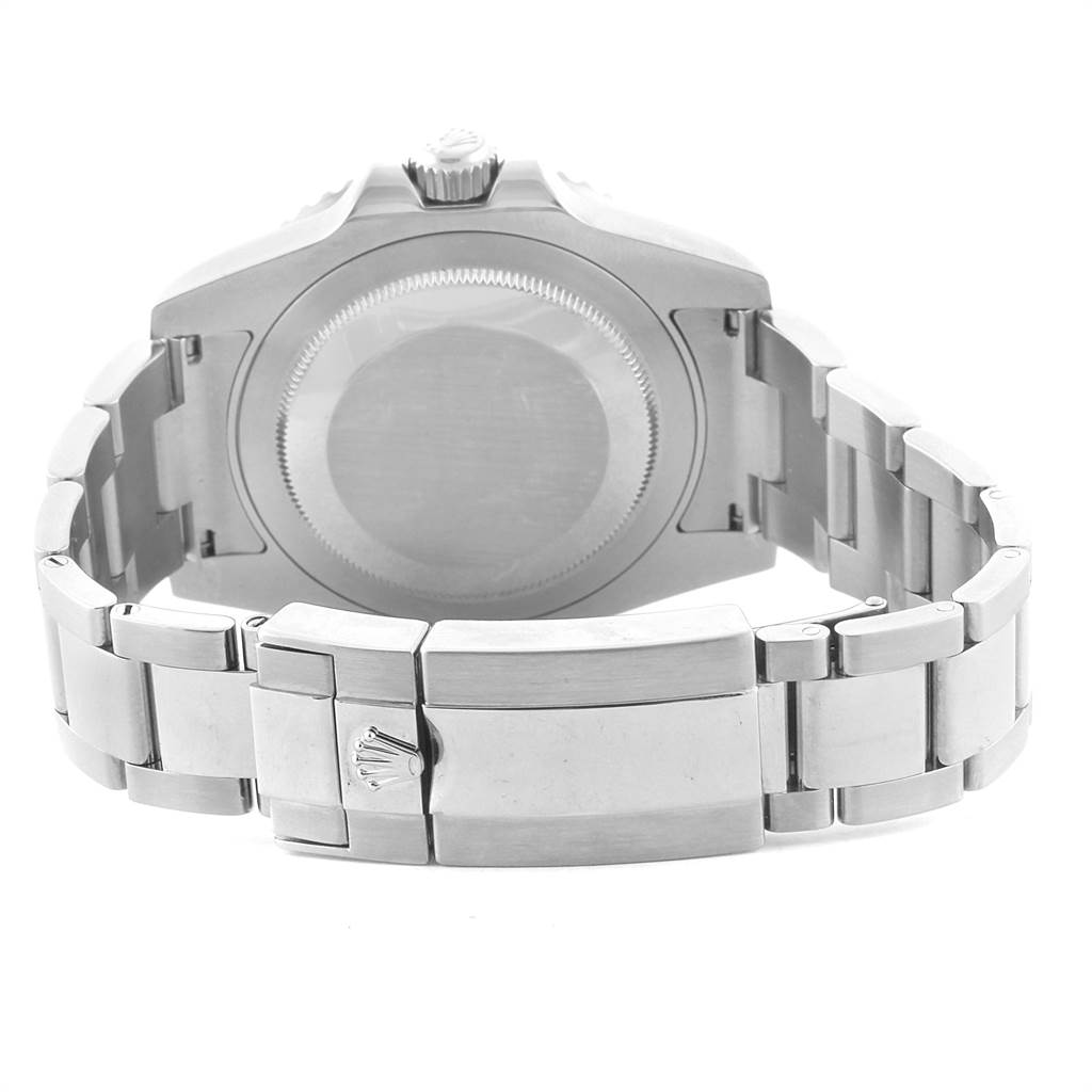 The image shows the back and clasp of the bracelet of a Rolex GMT-Master 116710 Men's Stainless Steel Black Dial 116710 Men's Stainless Steel Black Dial watch, viewed from the rear.