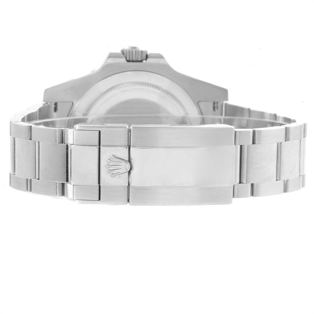 The image shows the clasp and bracelet of a Rolex GMT-Master 116719 Men's White Gold Black Dial 116719 Men's White Gold Black Dial watch from the rear angle.