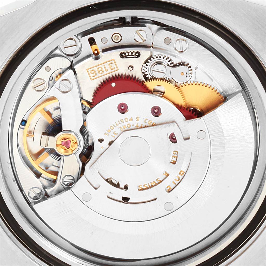 This image shows the internal movement mechanism of a Rolex GMT-Master 116710 Men's Stainless Steel Black Dial 116710 Men's Stainless Steel Black Dial watch.