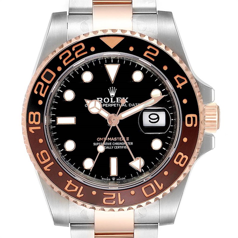 Rolex GMT Master II Steel Everose Gold Mens Watch 126711 Unworn SwissWatchExpo
