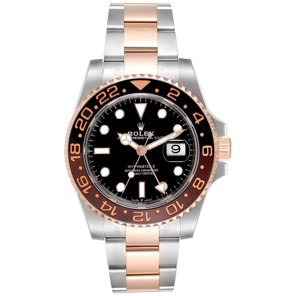 Rolex GMT Master II Steel Everose Gold Mens Watch 126711 Box Card ...