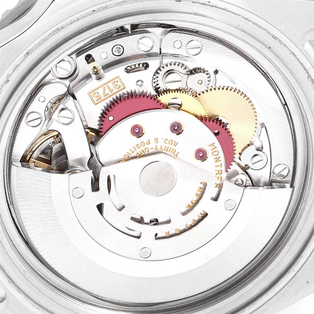 The image shows the movement mechanism of the Rolex GMT-Master 16700 Men's Stainless Steel Black Dial 16700 Men's Stainless Steel Black Dial watch viewed from the back.