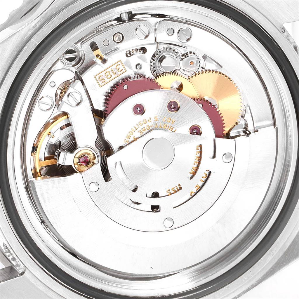 This image shows the internal movement mechanism of a Rolex GMT-Master 16710 Men's Stainless Steel Black Dial 16710 Men's Stainless Steel Black Dial watch.