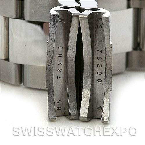 This image shows the clasp and inner links of a Rolex GMT-Master 116710 Men's Stainless Steel Black Dial 116710 Men's Stainless Steel Black Dial watch, highlighting its reference numbers.