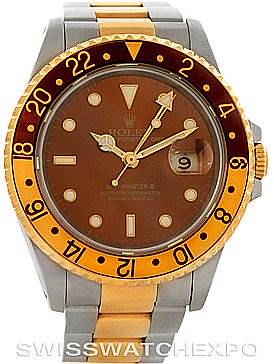 Photo of Rolex Men's 18k and Steel Rolex GMT Master II Watch 16713