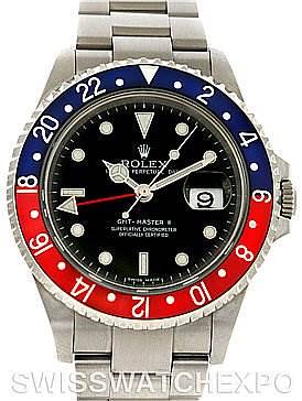 Photo of Rolex GMT Master II Mens Steel Watch 16710 Error Dial