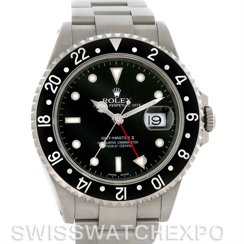 保証書付】ROLEX(ロレックス) 16710 GMT-マスター2 ステンレス