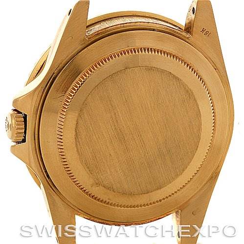 The image shows the back case and lugs of a Rolex GMT-Master 16758 Men's Stainless Steel Black Dial 16758 Men's Stainless Steel Black Dial watch, viewed from the rear.