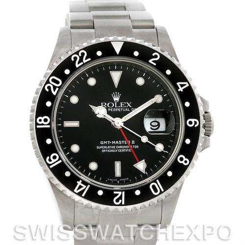 Photo of Rolex GMT Master II Mens Steel 16710 Sport Watch