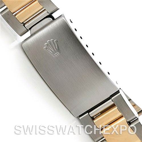 The image shows a close-up of the clasp and part of the bracelet of a Rolex GMT-Master 16713 Men's Stainless Steel Black Dial 16713 Men's Stainless Steel Black Dial watch.