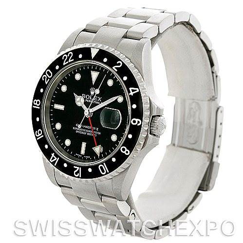 Rolex GMT Master II Mens Steel Watch 16710 Watch SwissWatchExpo