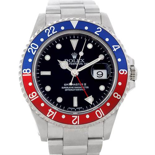 Photo of Rolex GMT Master II Stainless Steel Mens Watch 16710