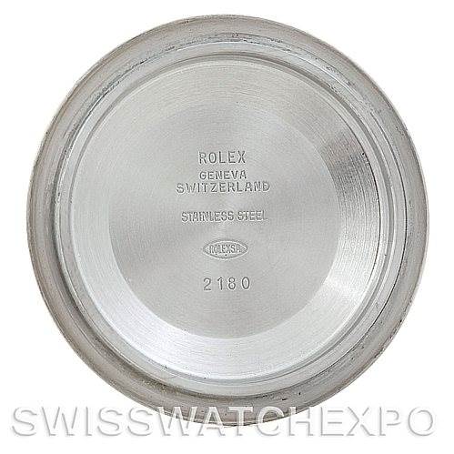 This is the case back of a Rolex GMT-Master 16710 Men's Stainless Steel Black Dial 16710 Men's Stainless Steel Black Dial watch, shown from the inner side.