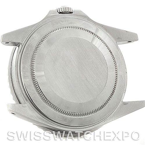 The image shows the back case and lugs of a Rolex GMT-Master 16710 Men's Stainless Steel Black Dial 16710 Men's Stainless Steel Black Dial watch, viewed from the rear.