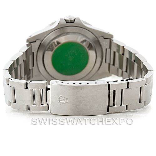 This image shows the back view of a Rolex GMT-Master 16700 Men's Stainless Steel Black Dial 16700 Men's Stainless Steel Black Dial, focusing on the bracelet and clasp.