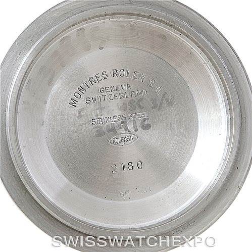 This image shows the inside of the case back of a Rolex GMT-Master 16710 Men's Stainless Steel Black Dial 16710 Men's Stainless Steel Black Dial watch, displaying inscriptions and model details.