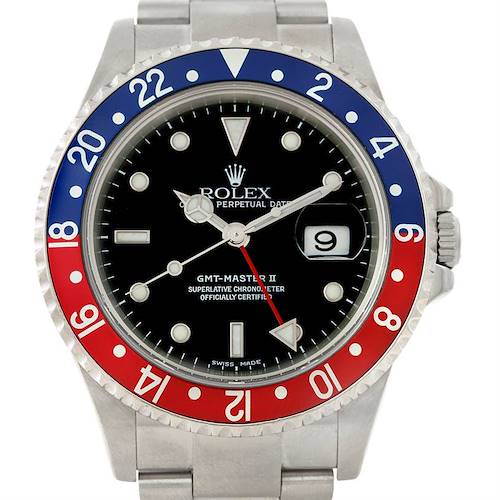 Photo of Rolex GMT Master II Mens Stainless Steel Mens Watch 16710