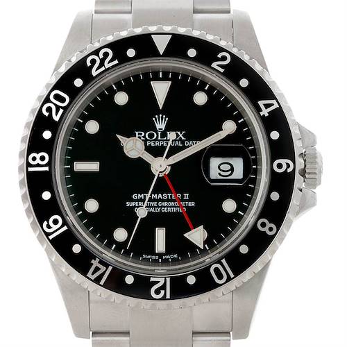 Photo of Rolex GMT Master II Mens Steel Watch 16710