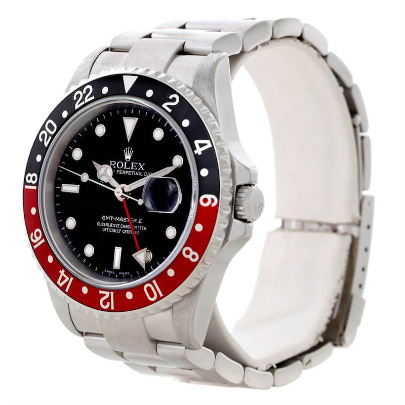Rolex GMT Master II Coke Bezel Mens Watch 16710 SwissWatchExpo