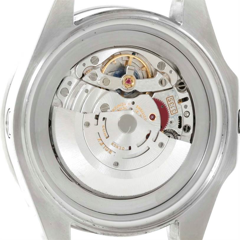 This image shows the back view of the Rolex Sea-Dweller 116660 Men's Stainless Steel Black Dial 116660 Men's Stainless Steel Black Dial watch, revealing its internal mechanical components.