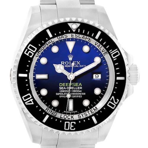 Photo of Rolex Seadweller Deepsea Cameron D-Blue Dial Mens Watch 116660 Box Card