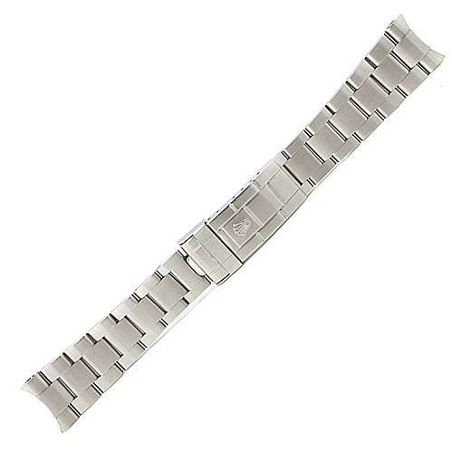 This image shows a stainless steel bracelet for the Rolex Sea-Dweller 16600 Men's Stainless Steel Black Dial 16600 Men's Stainless Steel Black Dial watch, viewed from a top-down angle.