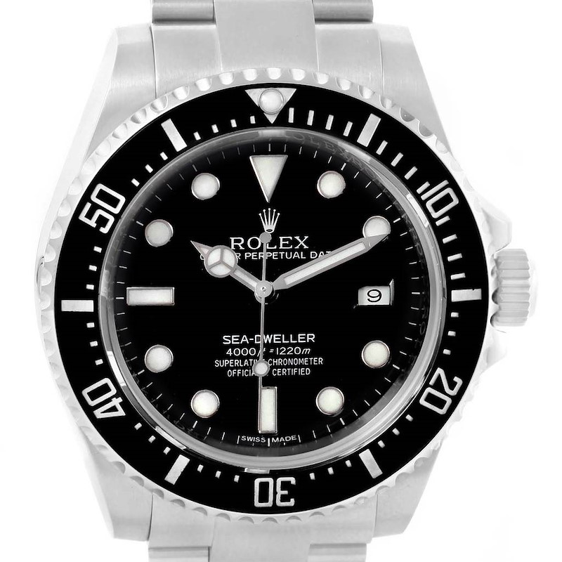 Rolex Seadweller 4000 Stainless Steel Mens Date Watch 116600 Box Card SwissWatchExpo