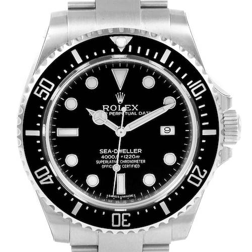 Photo of Rolex Seadweller 4000 Stainless Steel Mens Date Watch 116600 Unworn