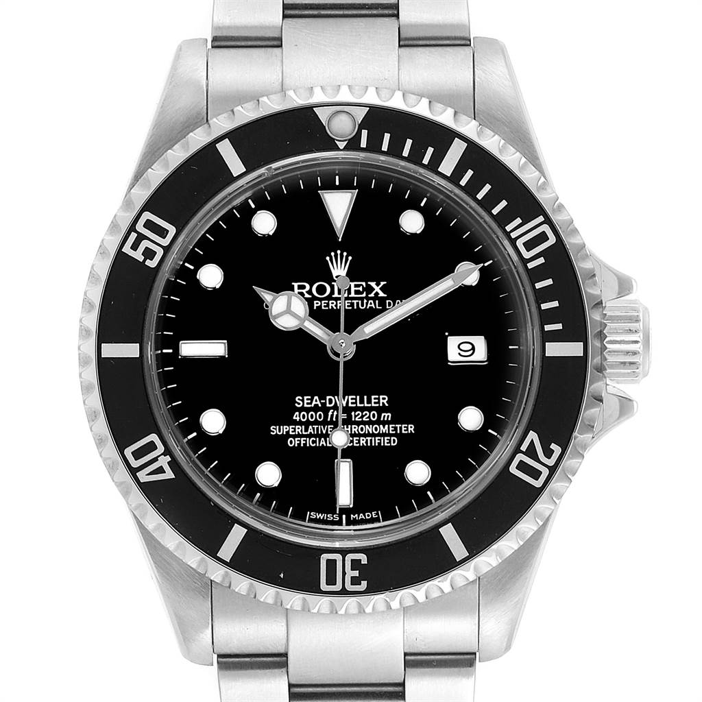 Rolex Seadweller 40 Black Dial Steel Mens Watch 16600 Box | SwissWatchExpo